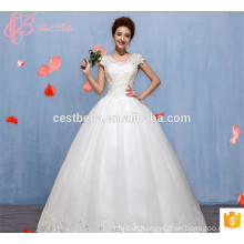 Senhoras baratas Vestido de moda simples Vestidos de noiva Vestidos de casamento feitos na China